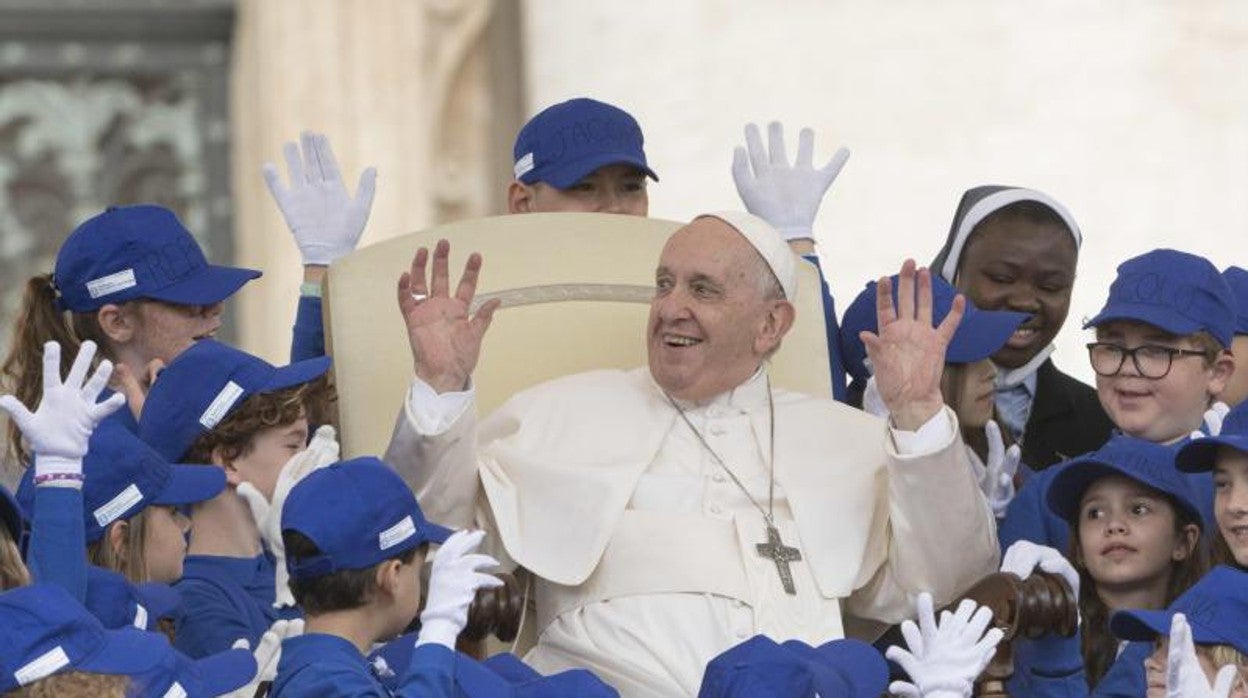 El Papa Francisco en la audiencia general semanal de la semana pasada