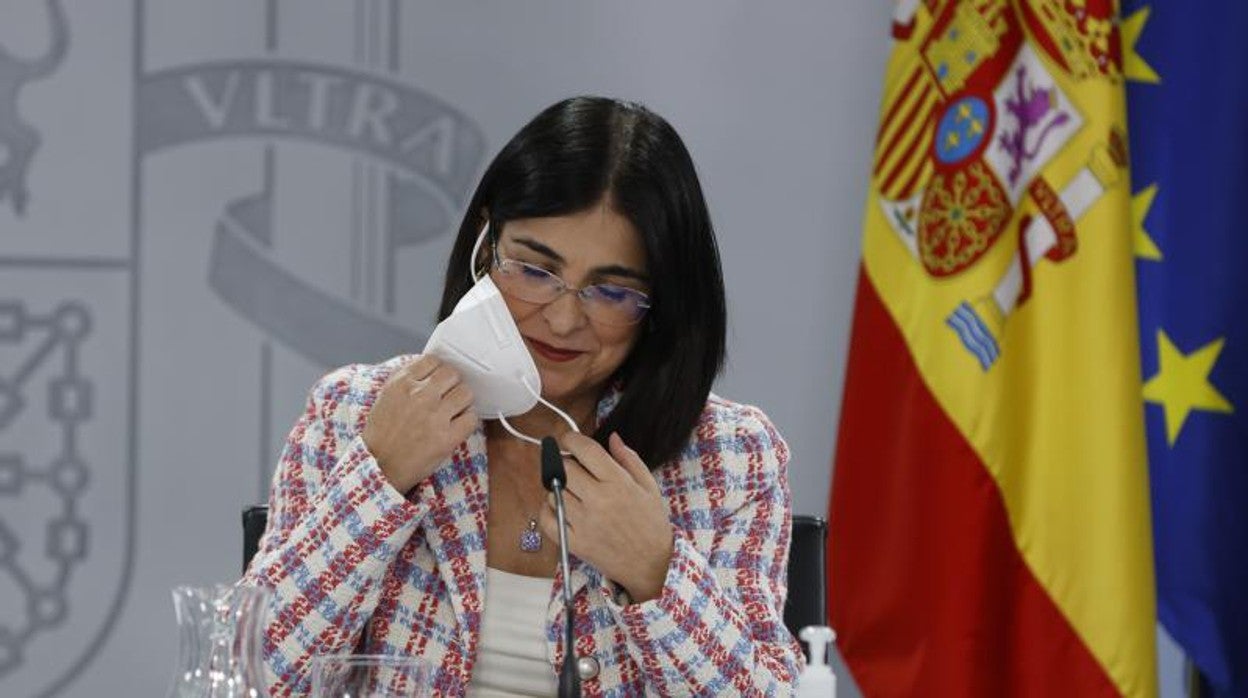 La ministra de Sanidad, Carolina Darias