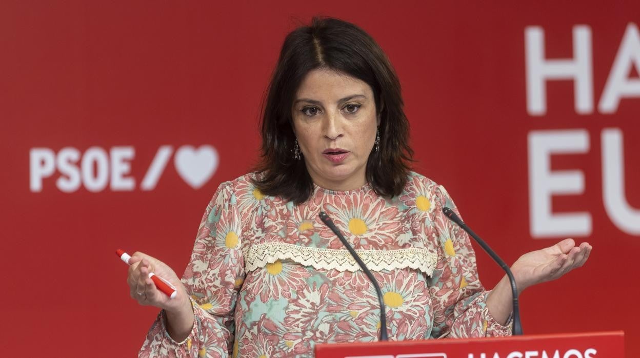 La vicesecretaria general del PSOE, Adriana Lastra