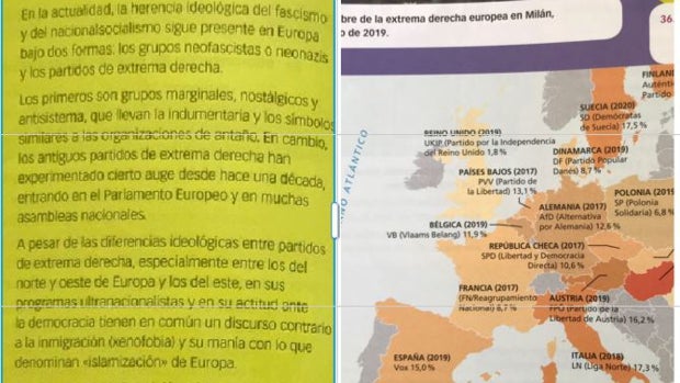 Los libros de texto identifican a Vox con un partido nazi y fascista