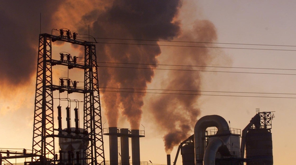 Contaminación de una fábrica