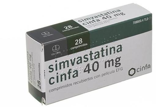 Imagen de un lote de Simvastatina Cinfa 40 mg