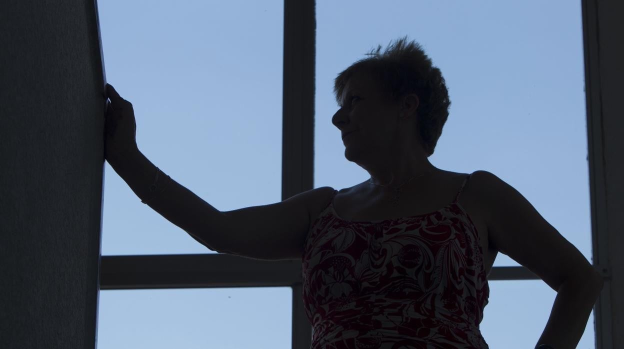 Una víctima de violencia machista