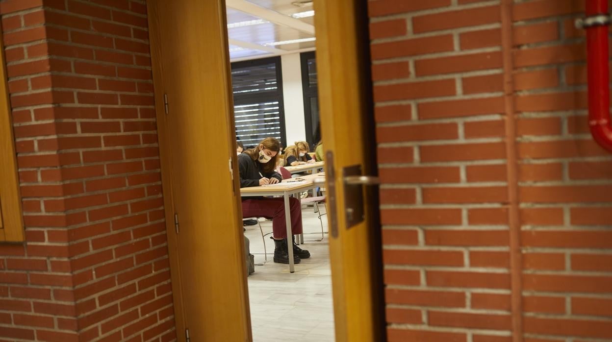 Un aula de la Universidad Carlos III de Madrid