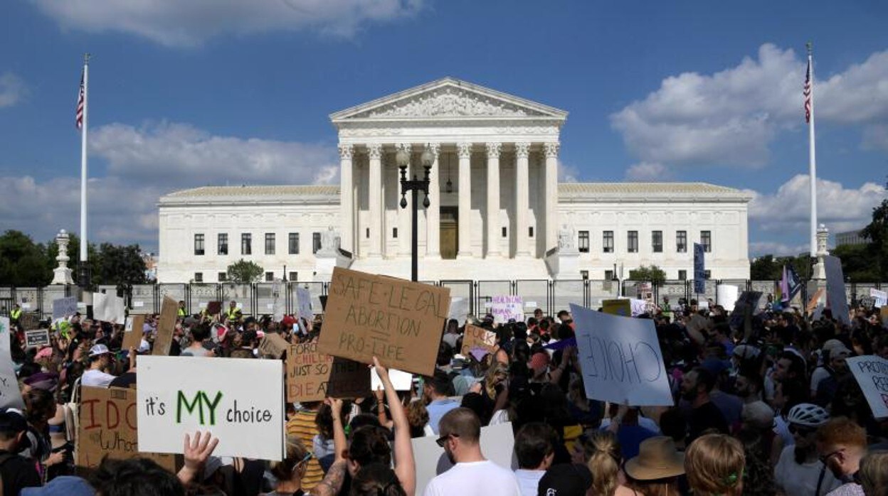 Protestas frente al Tribunal Supremo estadunidense