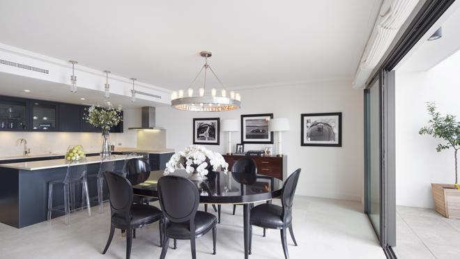 Comedor de una de los 18 viviendas