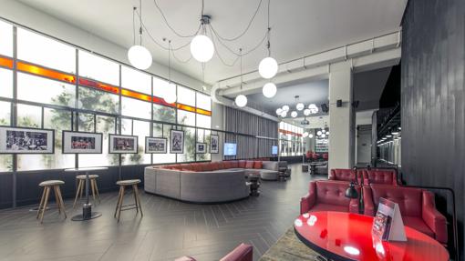 Detalle de la zona VIP del estadio