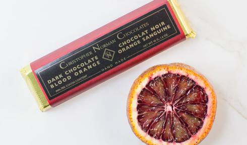 Barra de chocolate con naranja