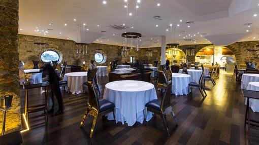 Salón del restaurante Aponiente