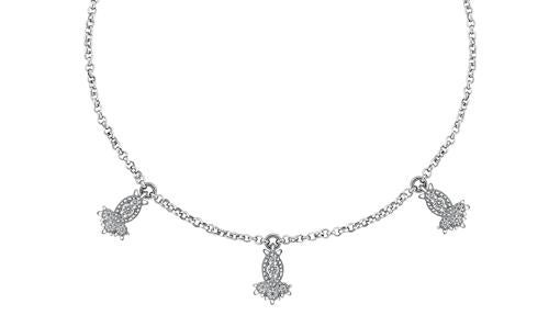 Pulsera con asanas en oro con diamantes