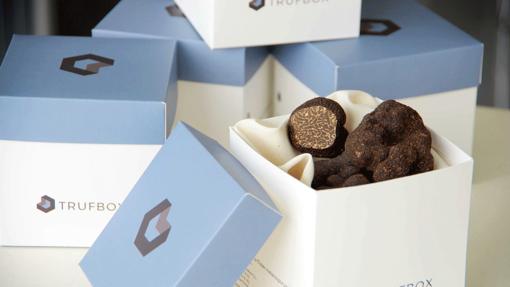 Caja de trufas negras