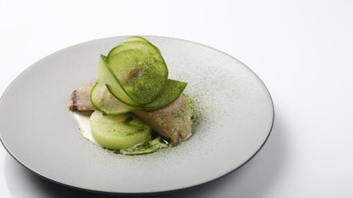 Plato de la ponencia de Dmitry Blinov durante Madrid Fusión