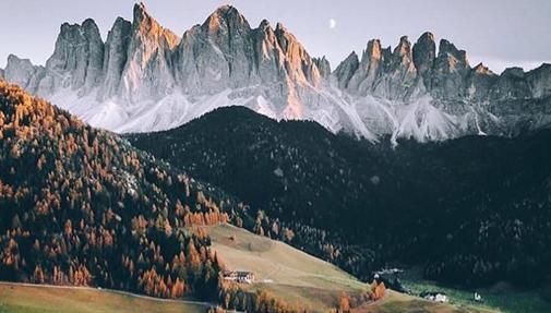 Vista de los Dolomitas