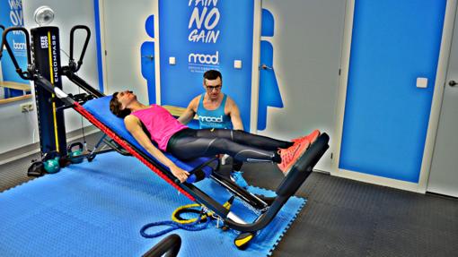 Chema Menéndez en una de sus sesiones