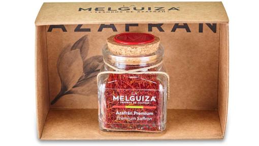 El estuche de 5 gr de azafrán con denominación de origen protegida Castilla-La Mancha premium de La Melguiza