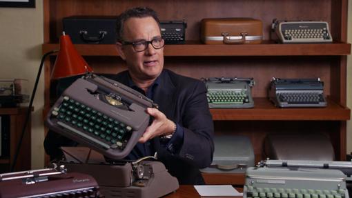 Tom Hancks con sus máquinas de escribir