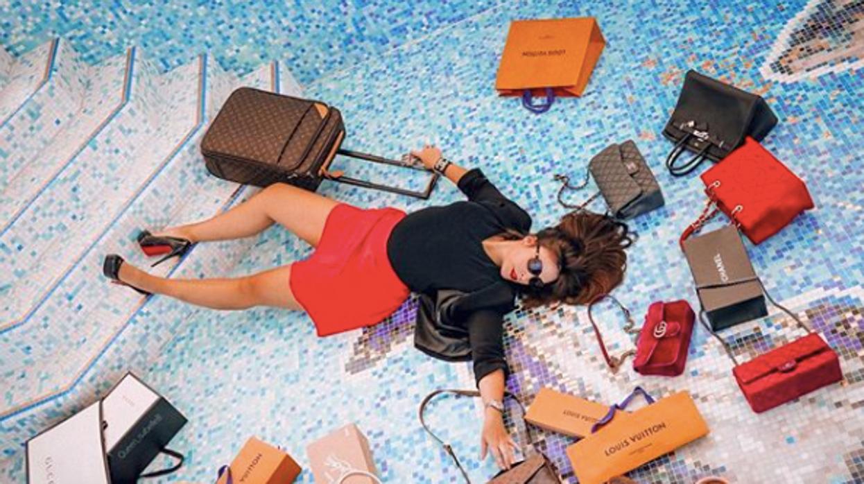 'Instagramer' practicando el #FallingStarsChallenge