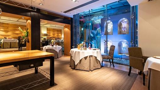 Parte de la obra "Quimera en tus formas" expuesta en el restaurante Santceloni