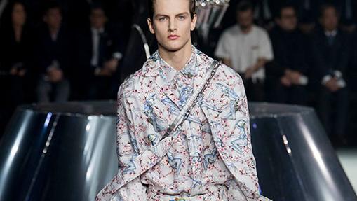 Modelo de la colección pre fall de Dior Homme 2019