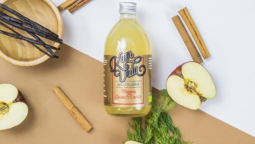 La kombucha de manzana, canela y vainilla de Komvida