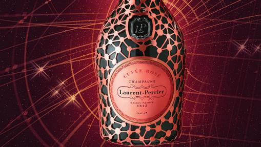 Una botella de Laurent-Perrier Cuvée Rosé Constellation