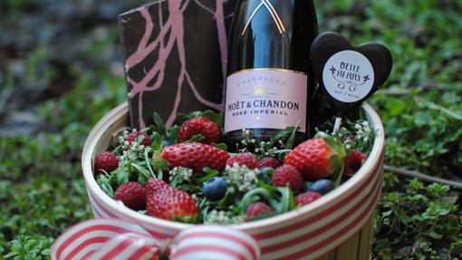 Una de las propuestas de Belleberry Catering para San Valentín