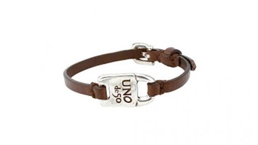 Pulsera de piel con logo (precio 49 €)