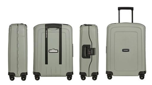 Modelo en gris de la colección Samsonite S’Cure ECO