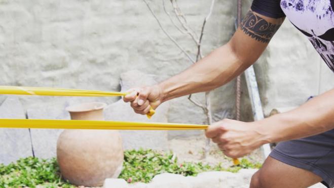 Puedes trabajar muchas partes del cuerpo con estas bandas elásticas
