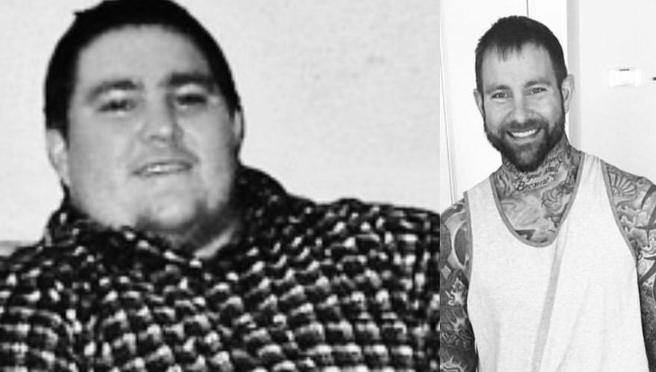 El antes y el después del fundador del gimnasio, Kirk Myers