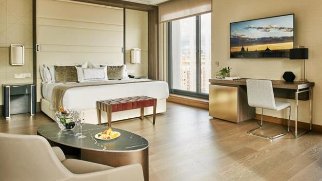 Una de las suites aclimatadas para el encuentro en el hotel de lujo