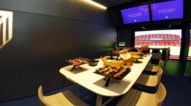 Uno de los rincones "premium" del Wanda Metropolitano