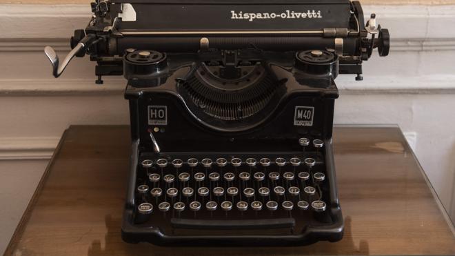 La máquina de escribir de marca Hispano Olivetti vendida ayer