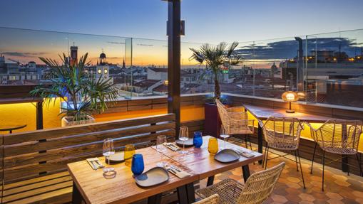 Vistas a la Puerta del Sol desde la terraza de Doñaluz