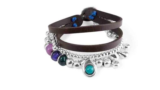 Pulsera que combina distintos materiales