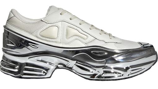 Zapatillas Adidas x Raf Simons Ozweego en plata metalizada