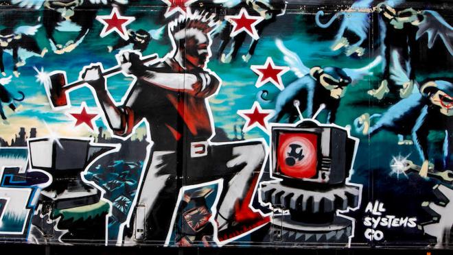 Banksy quiere hacerse eco de la represión