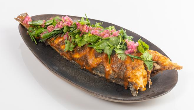 Uno de los platos de la nueva carta de otoño de Glass Mar - Grandes frituras