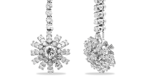 Pendientes con diamantes