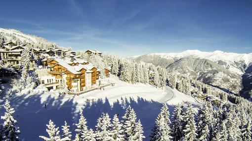 Imagen aérea del hotel italiano Le Strato