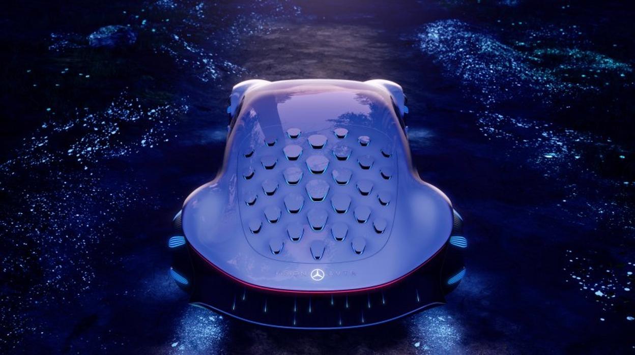 Así es como luce el coche inspirado en Avatar de Mercedes Benz