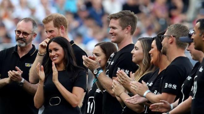 El príncipe Harry y Meghan Markle en durante los Invictus Games