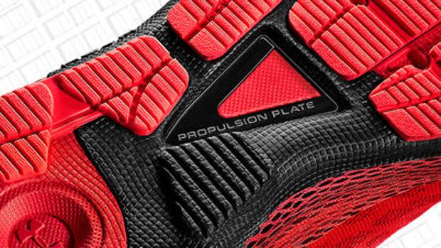 Detalle de la suela de la zapatilla