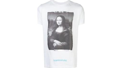Camiseta con estamampado de la Mona Lisa, de Off-White x MCA (534€).