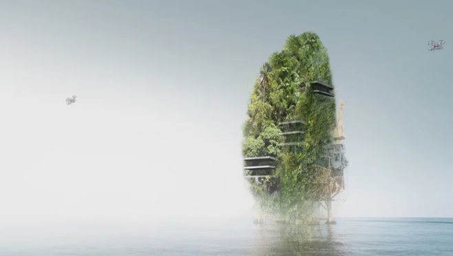 La idea es darle, en el futuro, una segunda vida ecológica a estas plataformas