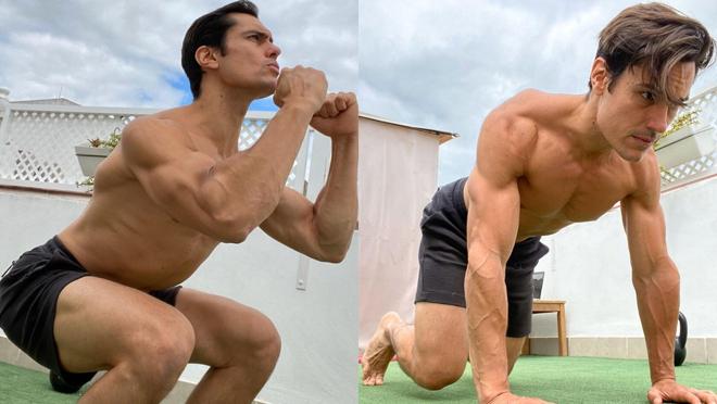 Frog jump y regular push ups