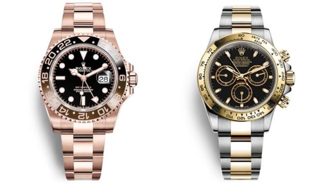 A la izquierda, el Rolex GMT Master II; a la derecha, el Rolex Daytona
