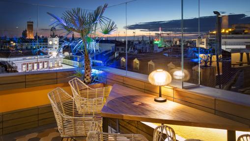Vistas a la Puerta del Sol desde la terraza Doña Luz