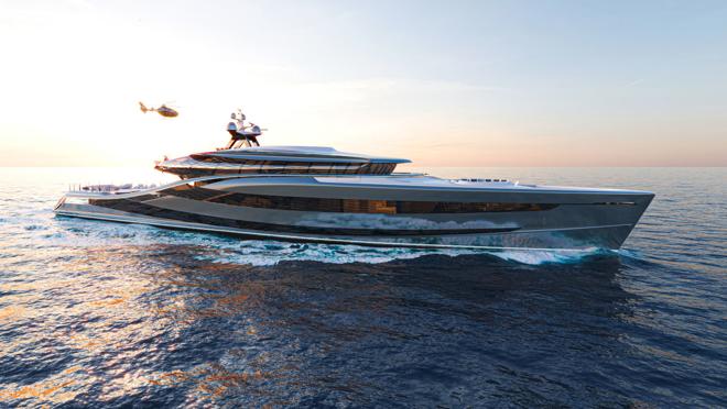 La embarcación se inspira en la naturaleza y su estructura tiene forma de ballena