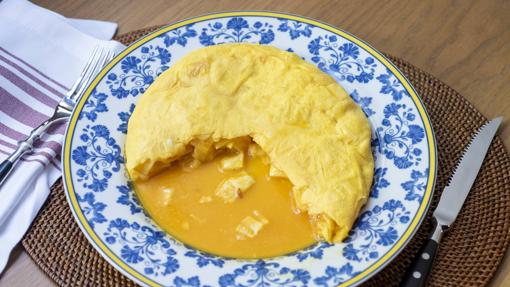 La reconocida tortilla de Taberna Pedraza.